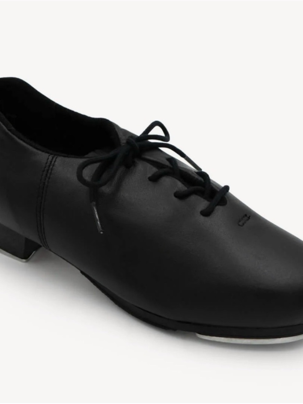 Capezio Black Lace-Up Tap Shoes View 3
